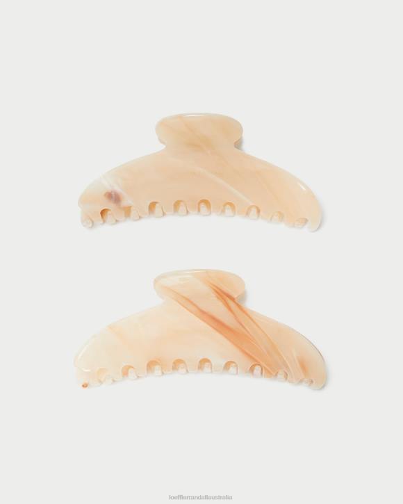 Accessories Beige Marble Loeffler Randall 044J157 Women Koda Hair Claw