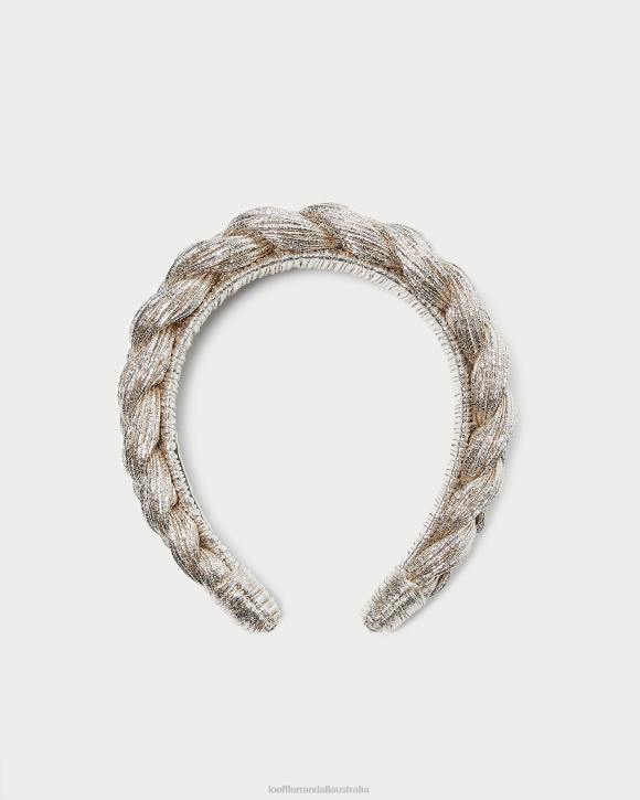 Accessories Champagne Loeffler Randall 044J164 Women Lilac Braided Headband