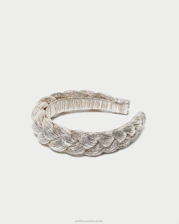 Accessories Champagne Loeffler Randall 044J164 Women Lilac Braided Headband