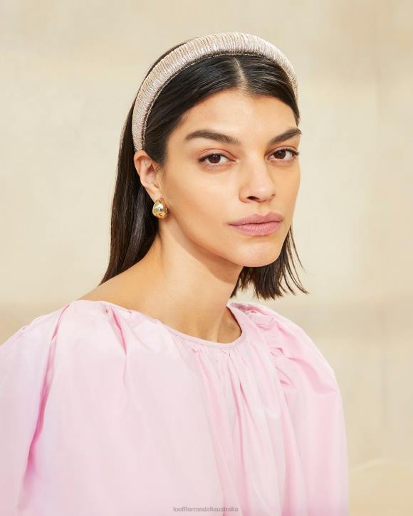 Accessories Champagne Loeffler Randall 044J165 Women Marina Puffy Headband
