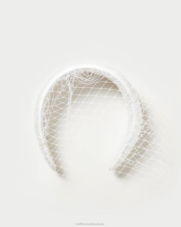 Accessories Cream Loeffler Randall 044J149 Women Adora Veiled Headband