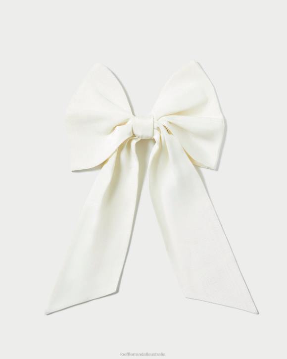 Accessories Cream Loeffler Randall 044J160 Women Cherie Oversized Hair Bow