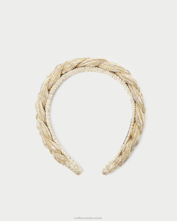 Accessories Gold Loeffler Randall 044J139 Women Lilac Braided Headband