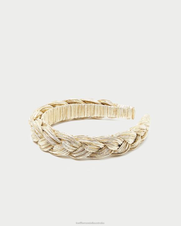 Accessories Gold Loeffler Randall 044J139 Women Lilac Braided Headband