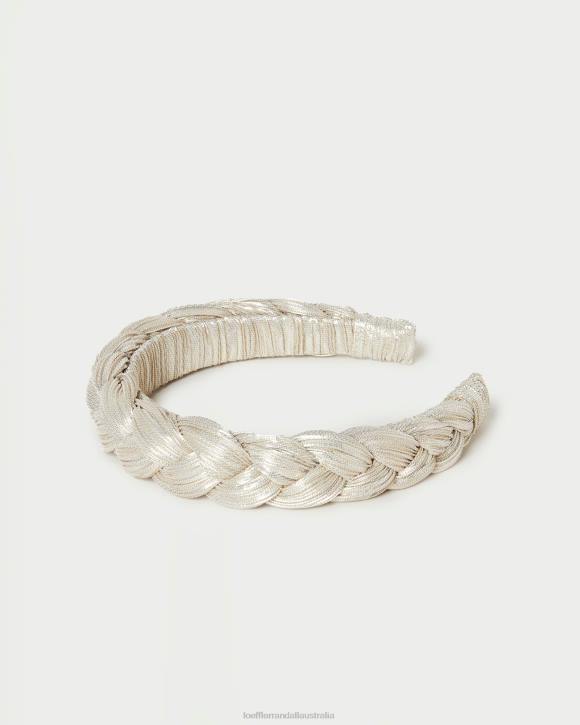 Accessories Platinum Loeffler Randall 044J140 Women Lilac Braided Headband