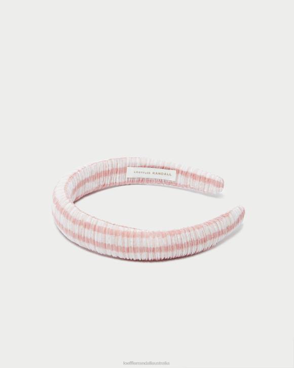Accessories Soft Pink Gingham Loeffler Randall 044J163 Women Marina Puffy Headband