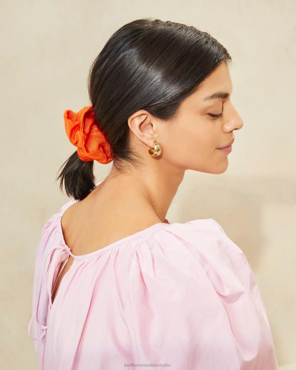 Accessories Tangerine Loeffler Randall 044J156 Women Astrid Oversized Scrunchie