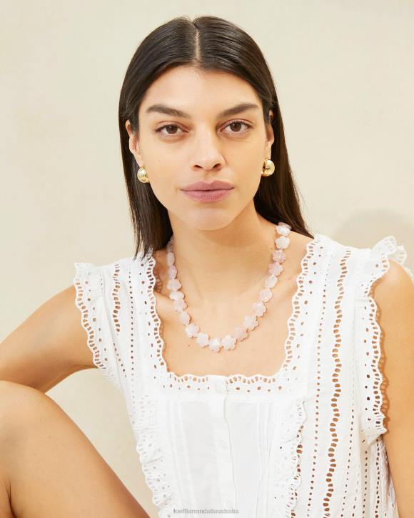 Accessories Ballet Loeffler Randall 044J411 Women Mina Floral Beaded Necklace