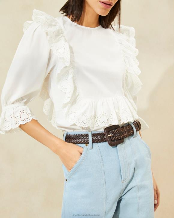 Accessories Chocolate Loeffler Randall 044J168 Women Oliver Thin Belt