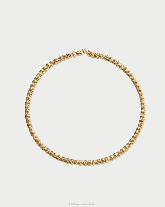 Accessories Gold Loeffler Randall 044J409 Women Allegra Lock Chain Necklace