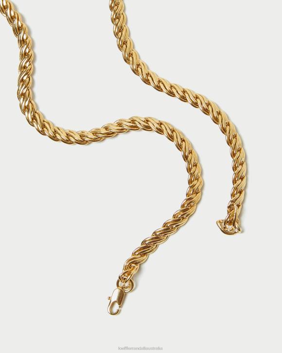Accessories Gold Loeffler Randall 044J409 Women Allegra Lock Chain Necklace