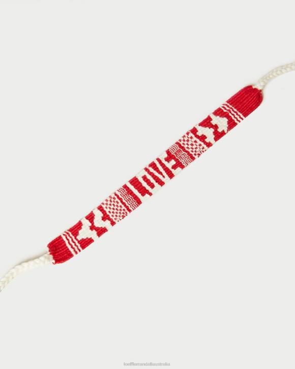 Accessories Red/Pink Loeffler Randall 044J406 Women Love XOXO Bracelets