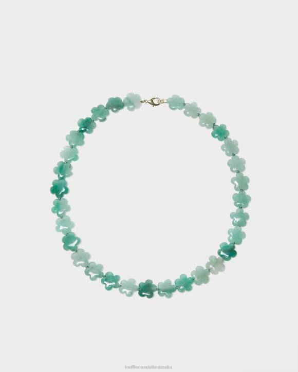 Accessories Sage Loeffler Randall 044J412 Women Mina Floral Beaded Necklace