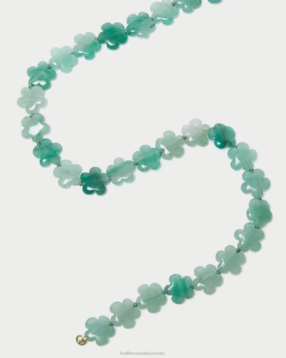 Accessories Sage Loeffler Randall 044J412 Women Mina Floral Beaded Necklace