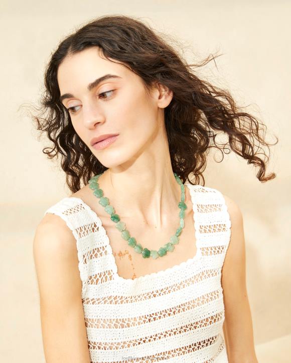Accessories Sage Loeffler Randall 044J412 Women Mina Floral Beaded Necklace