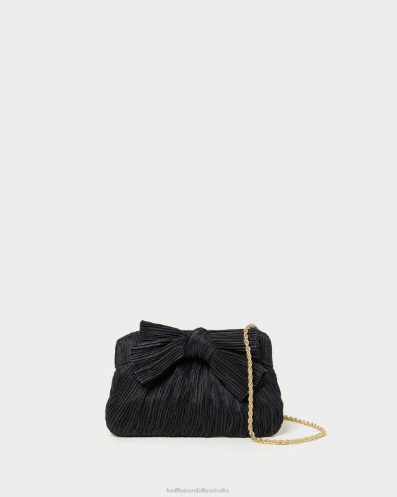 Bags Black Loeffler Randall 044J349 Women Rochelle Mini Bow Clutch