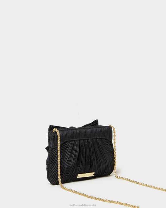 Bags Black Loeffler Randall 044J349 Women Rochelle Mini Bow Clutch