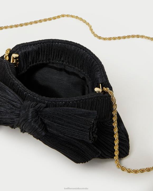 Bags Black Loeffler Randall 044J349 Women Rochelle Mini Bow Clutch