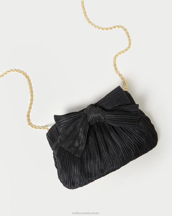 Bags Black Loeffler Randall 044J349 Women Rochelle Mini Bow Clutch