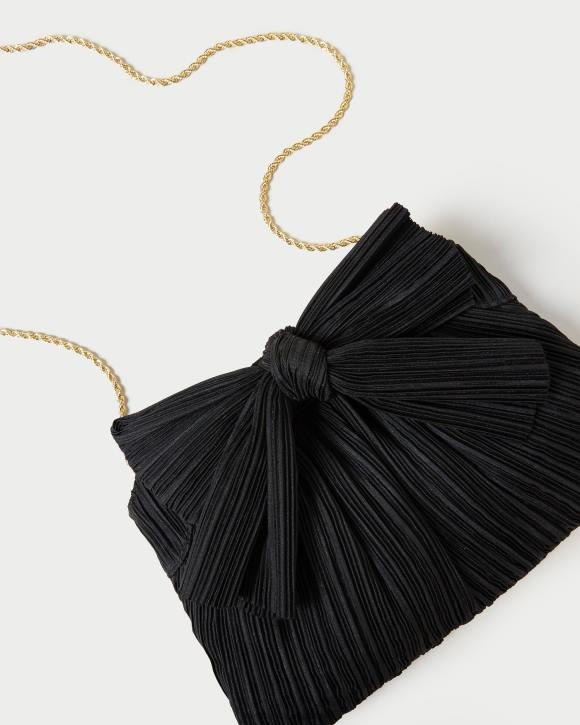 Bags Black Loeffler Randall 044J350 Women Rayne Bow Clutch