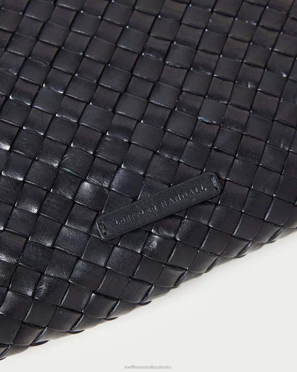Bags Black Loeffler Randall 044J352 Women Marissa Flat Woven Clutch