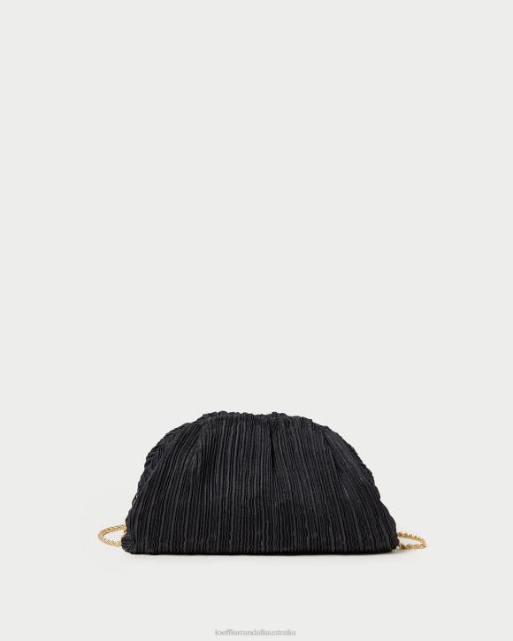 Bags Black Loeffler Randall 044J354 Women Bailey Pleated Dome Clutch