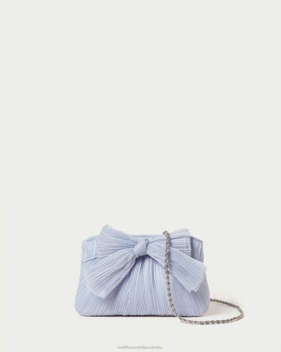 Bags Blue Loeffler Randall 044J339 Women Rochelle Mini Bow Clutch