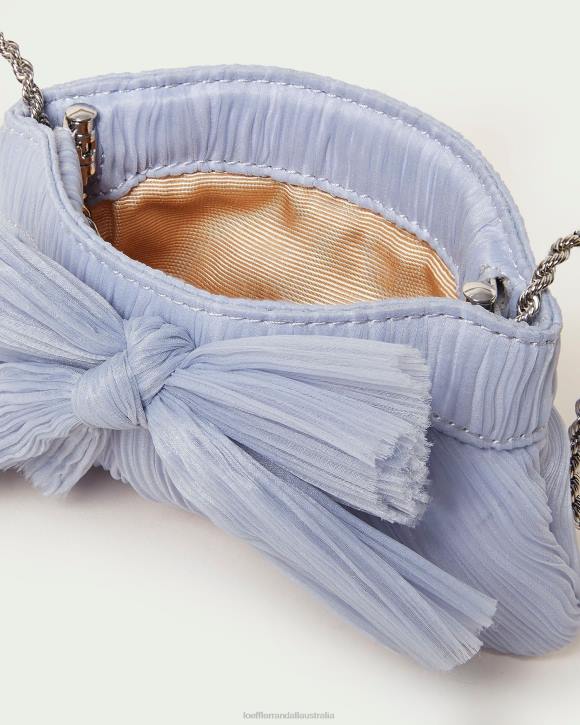 Bags Blue Loeffler Randall 044J339 Women Rochelle Mini Bow Clutch