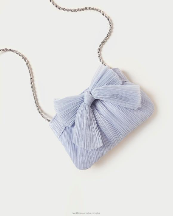 Bags Blue Loeffler Randall 044J339 Women Rochelle Mini Bow Clutch