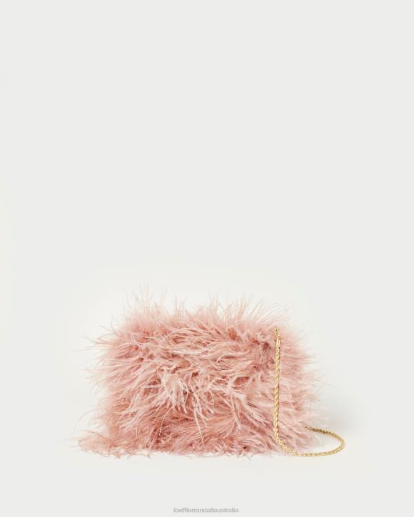 Bags Blush Loeffler Randall 044J343 Women Zahara Mini Feather Pouch