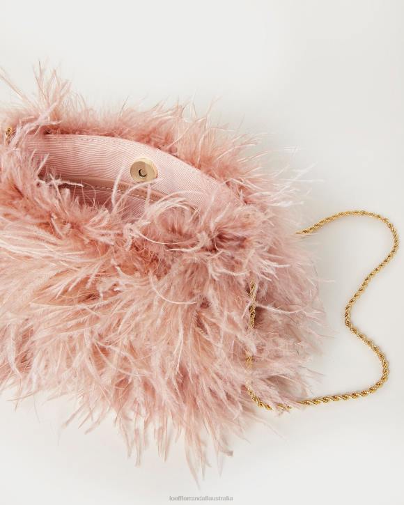 Bags Blush Loeffler Randall 044J343 Women Zahara Mini Feather Pouch