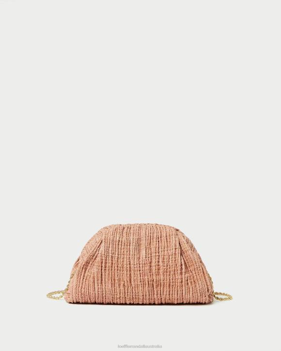 Bags Blush Loeffler Randall 044J387 Women Bailey Pleated Dome Clutch