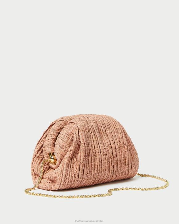 Bags Blush Loeffler Randall 044J387 Women Bailey Pleated Dome Clutch