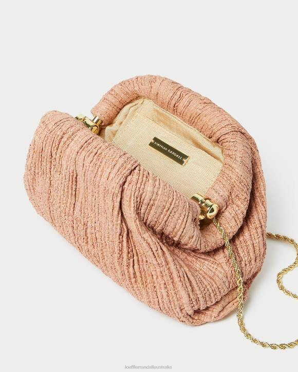 Bags Blush Loeffler Randall 044J387 Women Bailey Pleated Dome Clutch
