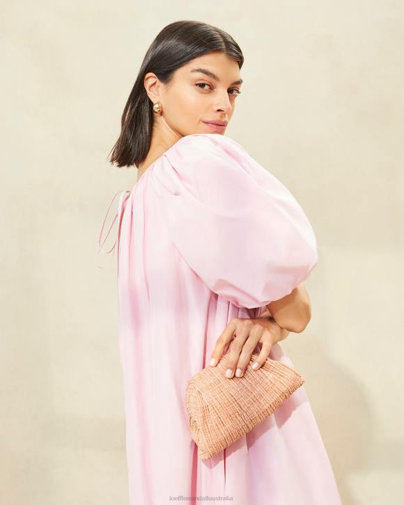 Bags Blush Loeffler Randall 044J387 Women Bailey Pleated Dome Clutch