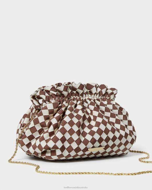 Bags Brown/Cream Loeffler Randall 044J383 Women Willa Mini Pouch