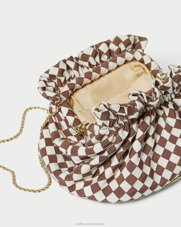 Bags Brown/Cream Loeffler Randall 044J383 Women Willa Mini Pouch
