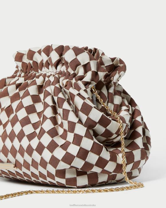 Bags Brown/Cream Loeffler Randall 044J383 Women Willa Mini Pouch