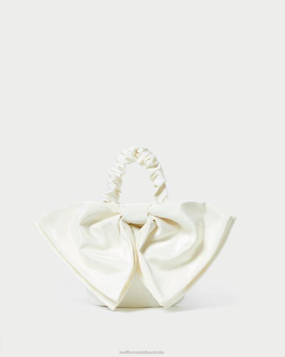 Bags Cream Loeffler Randall 044J396 Women Sierra Mini Bow Clutch