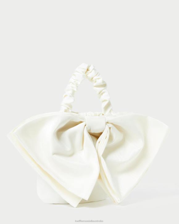 Bags Cream Loeffler Randall 044J396 Women Sierra Mini Bow Clutch