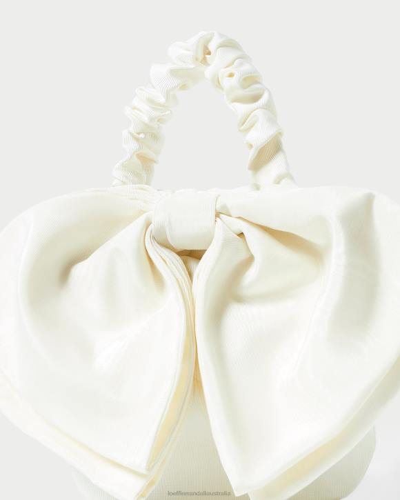 Bags Cream Loeffler Randall 044J396 Women Sierra Mini Bow Clutch