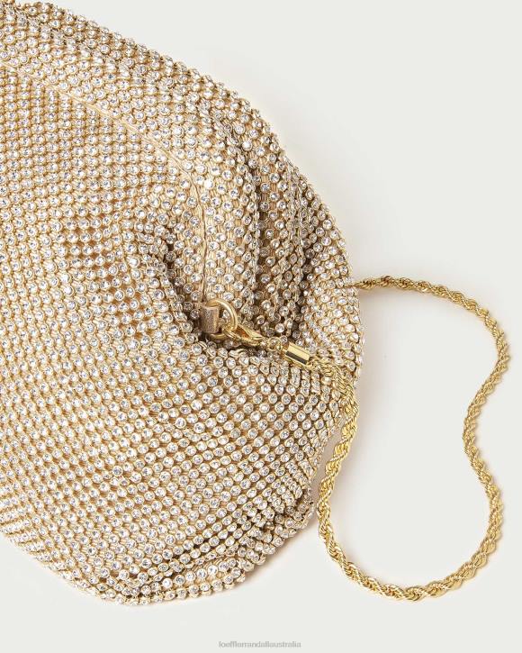 Bags Gold Loeffler Randall 044J337 Women Doreen Diamante Frame Pouch