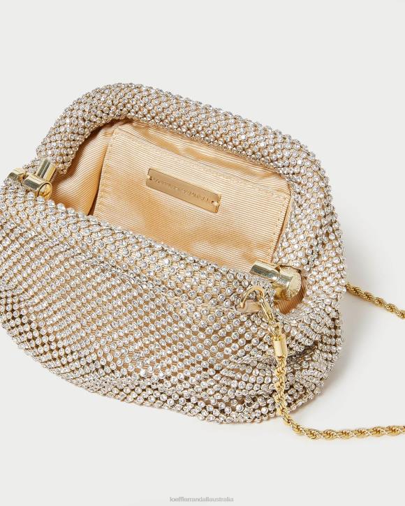 Bags Gold Loeffler Randall 044J356 Women Doris Diamante Mini Pouch