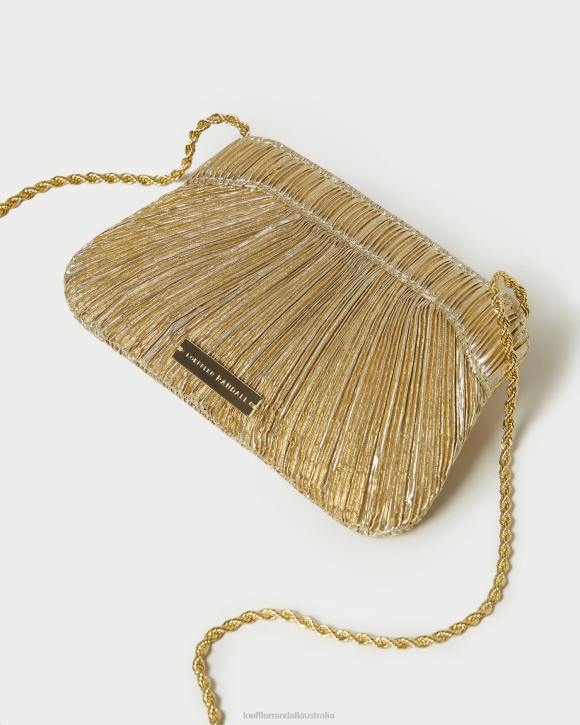 Bags Gold Loeffler Randall 044J365 Women Rochelle Mini Bow Clutch
