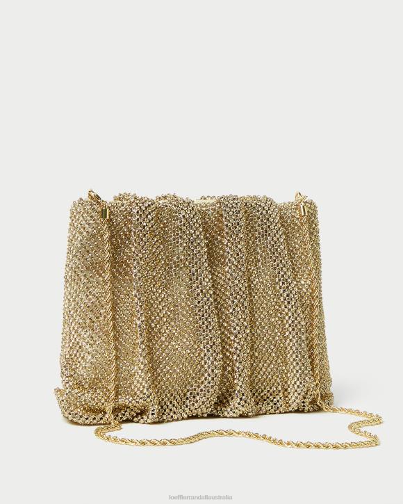 Bags Hay Loeffler Randall 044J385 Women Ember Diamante Gathered Clutch
