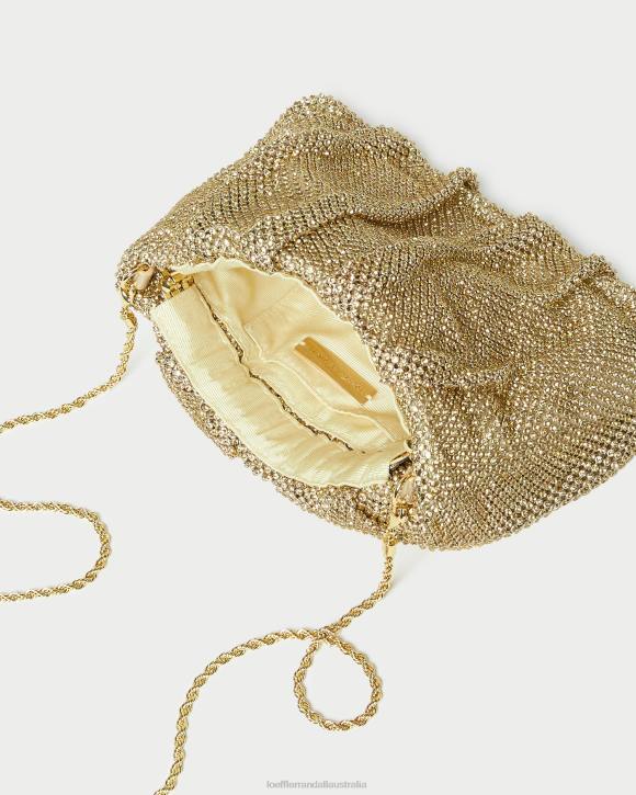 Bags Hay Loeffler Randall 044J385 Women Ember Diamante Gathered Clutch