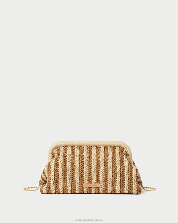 Bags Natural/Brown Loeffler Randall 044J392 Women Trudie Frame Clutch