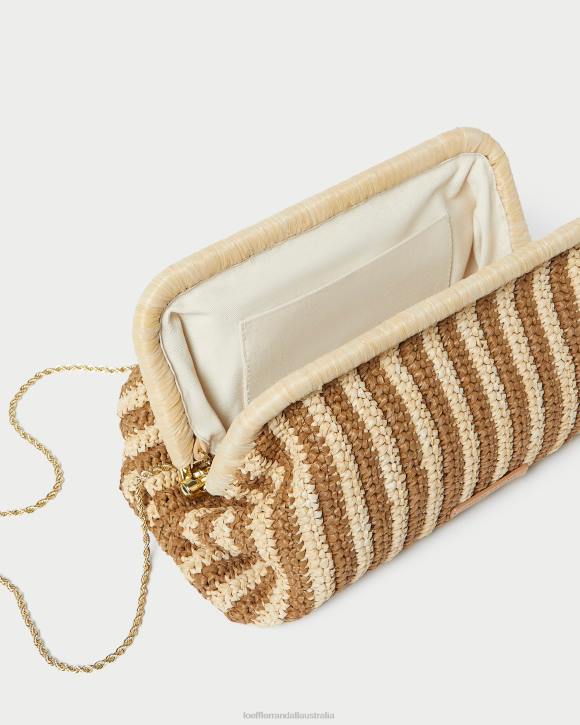 Bags Natural/Brown Loeffler Randall 044J392 Women Trudie Frame Clutch