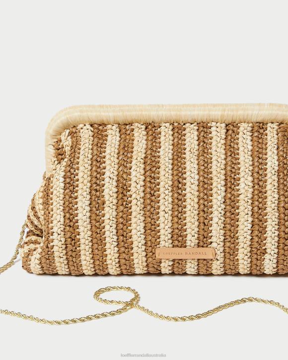 Bags Natural/Brown Loeffler Randall 044J392 Women Trudie Frame Clutch