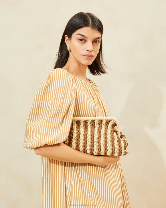 Bags Natural/Brown Loeffler Randall 044J392 Women Trudie Frame Clutch